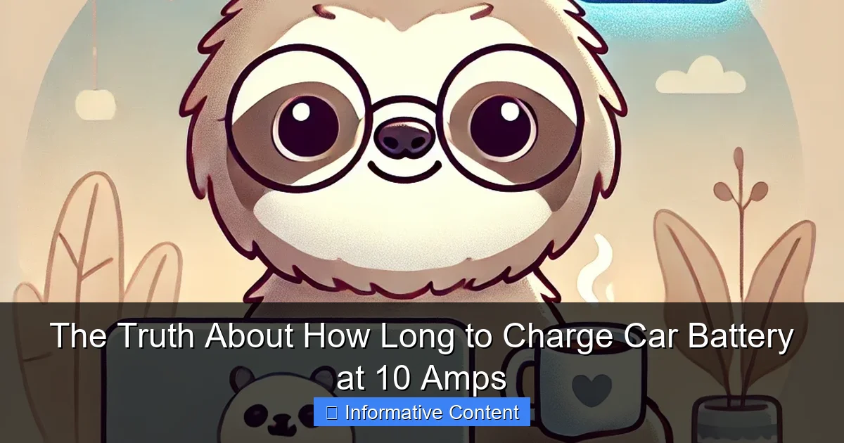 The Truth About How Long to Charge Car Battery at 10 Amps