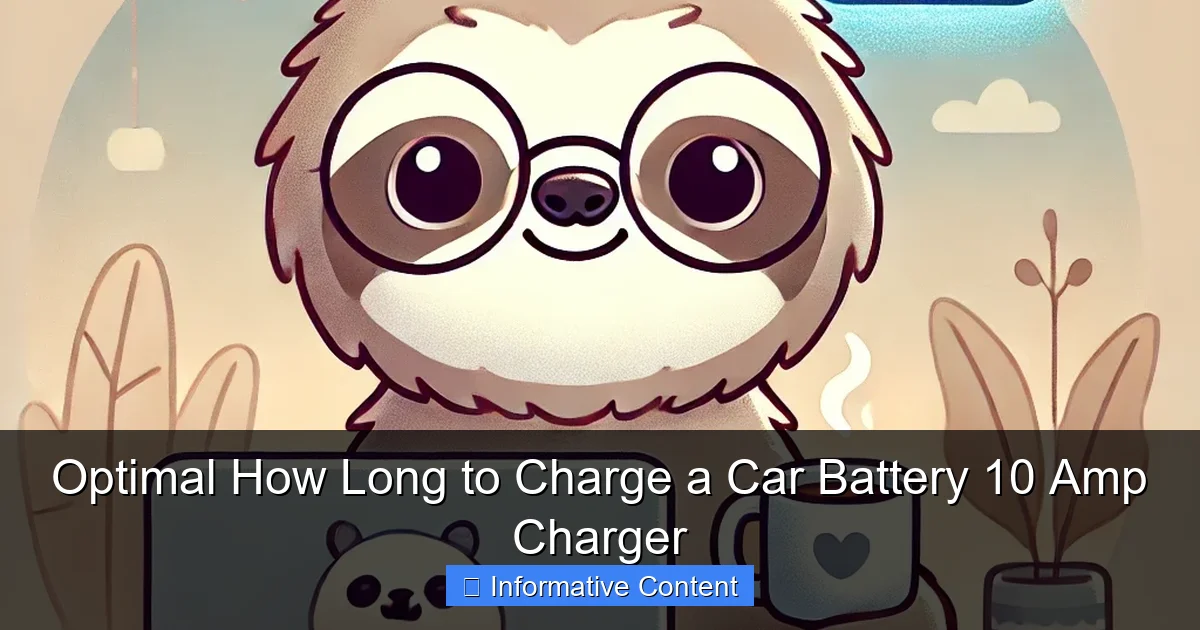 Optimal How Long to Charge a Car Battery 10 Amp Charger