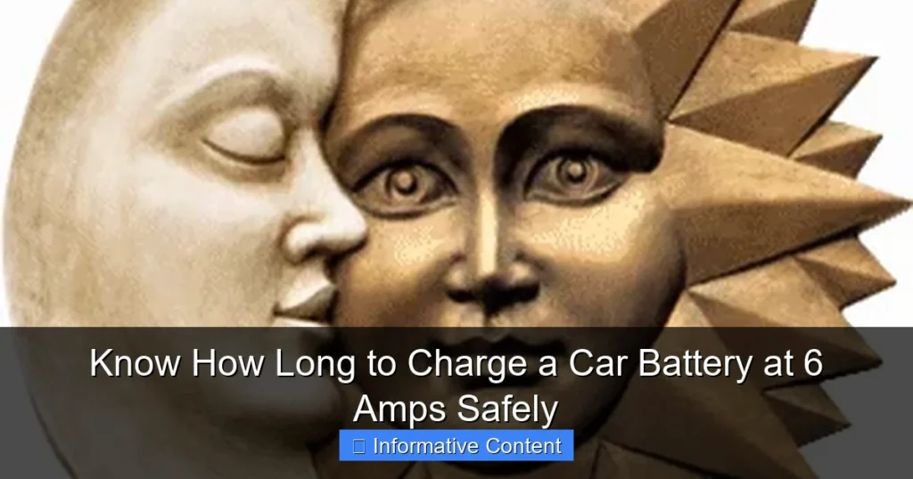 Know How Long to Charge a Car Battery at 6 Amps Safely