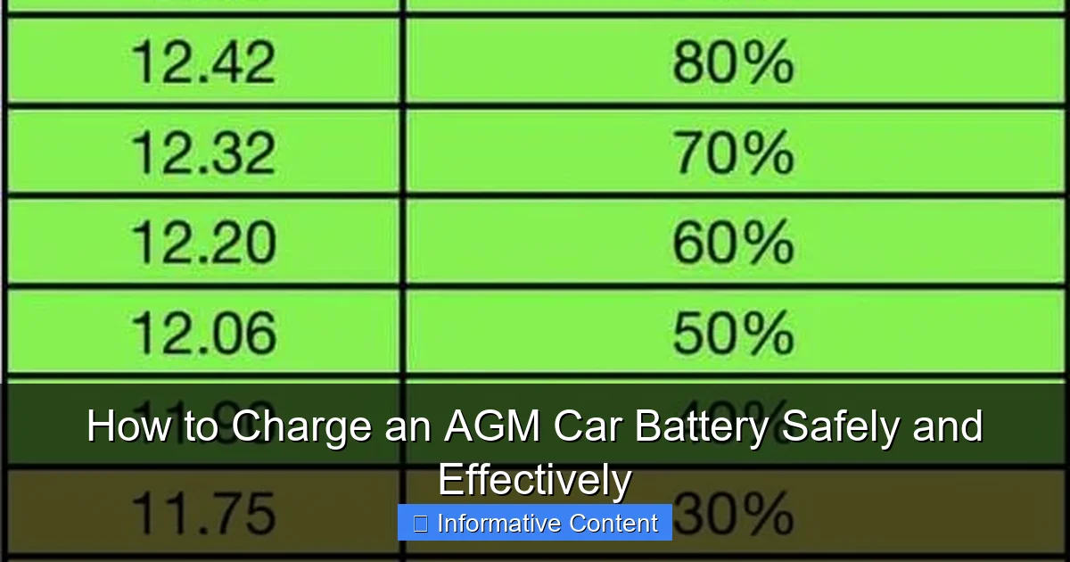 How to Charge an AGM Car Battery Safely and Effectively