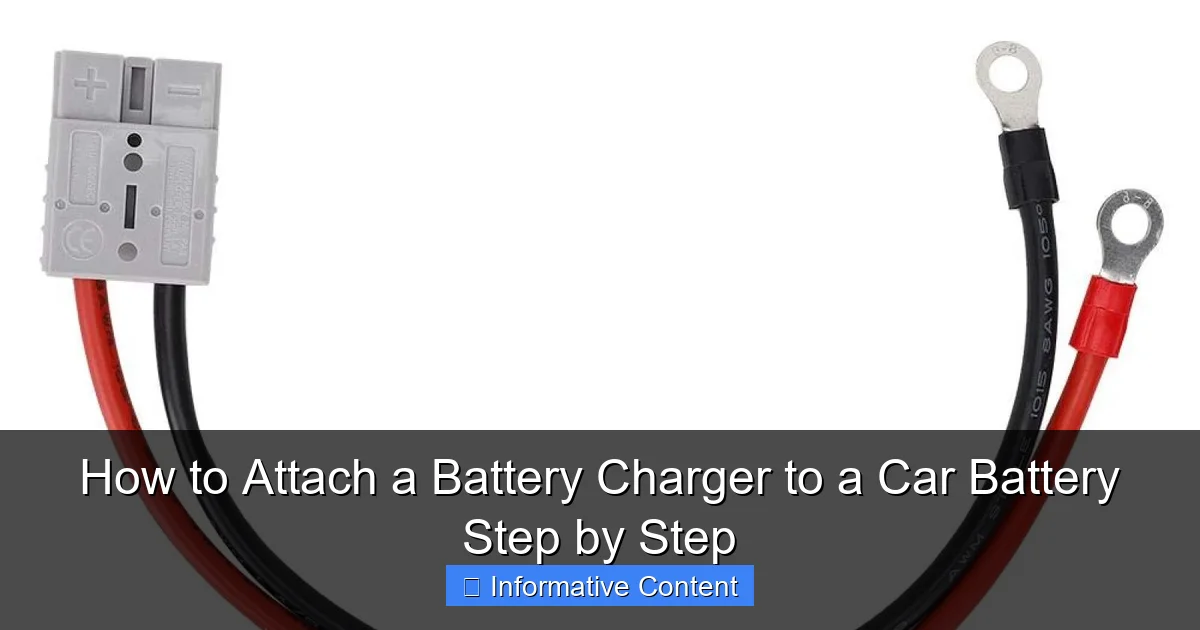 How to Attach a Battery Charger to a Car Battery Step by Step