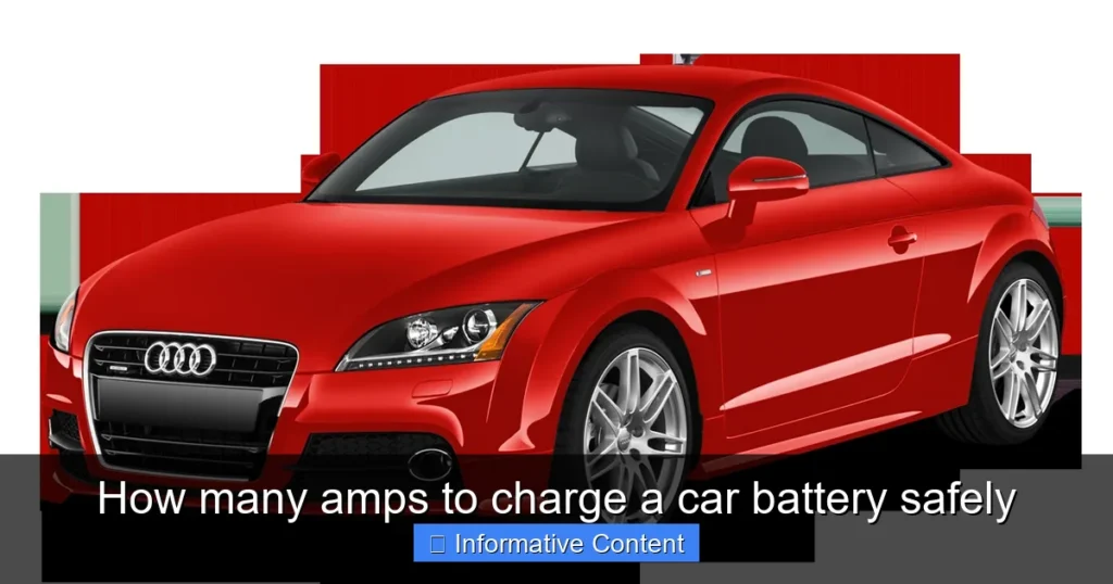 How many amps to charge a car battery safely