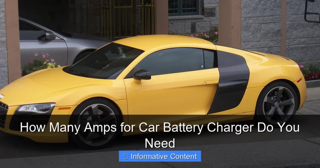 How Many Amps for Car Battery Charger Do You Need