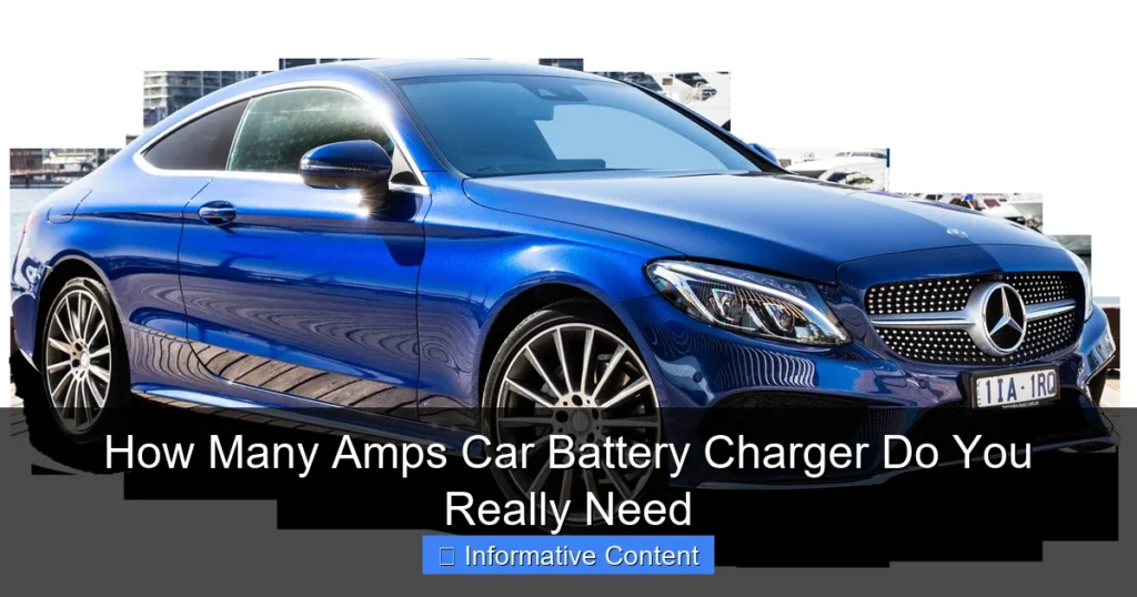 How Many Amps Car Battery Charger Do You Really Need
