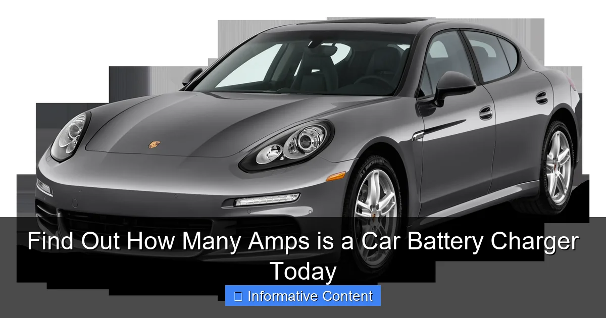 Find Out How Many Amps is a Car Battery Charger Today