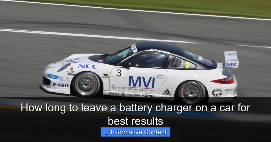 How long to leave a battery charger on a car for best results