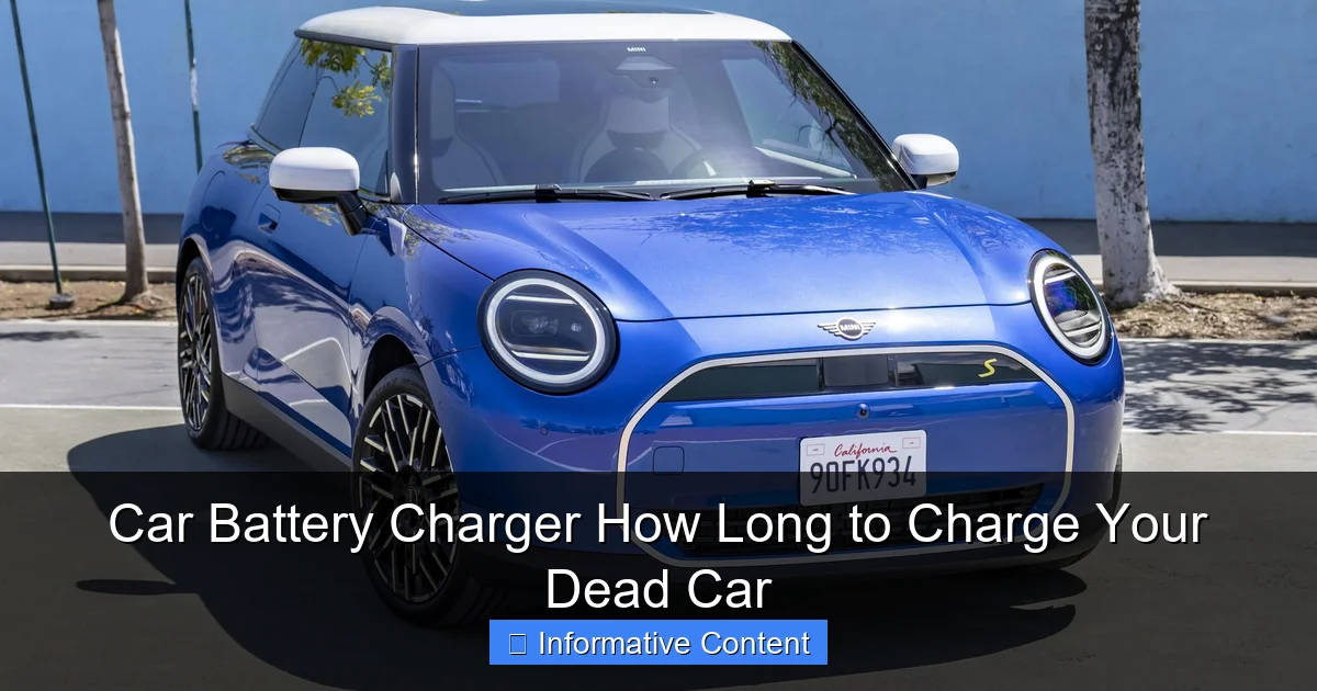 Car Battery Charger How Long to Charge Your Dead Car