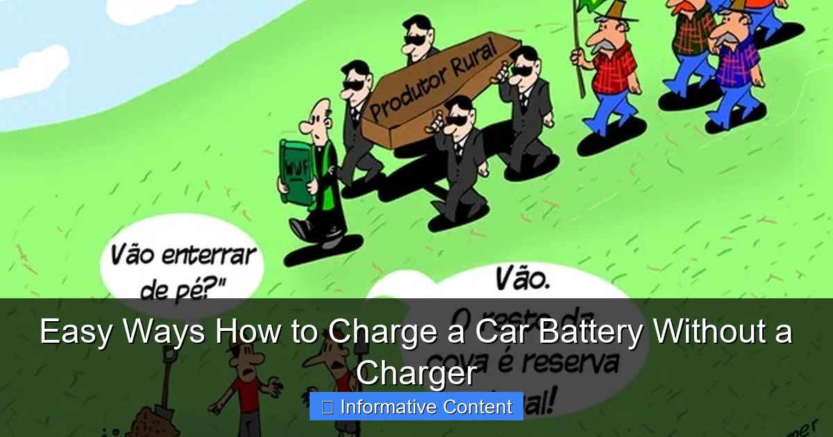 Easy Ways How to Charge a Car Battery Without a Charger