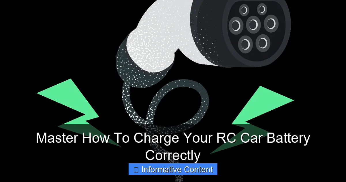 Master How To Charge Your RC Car Battery Correctly