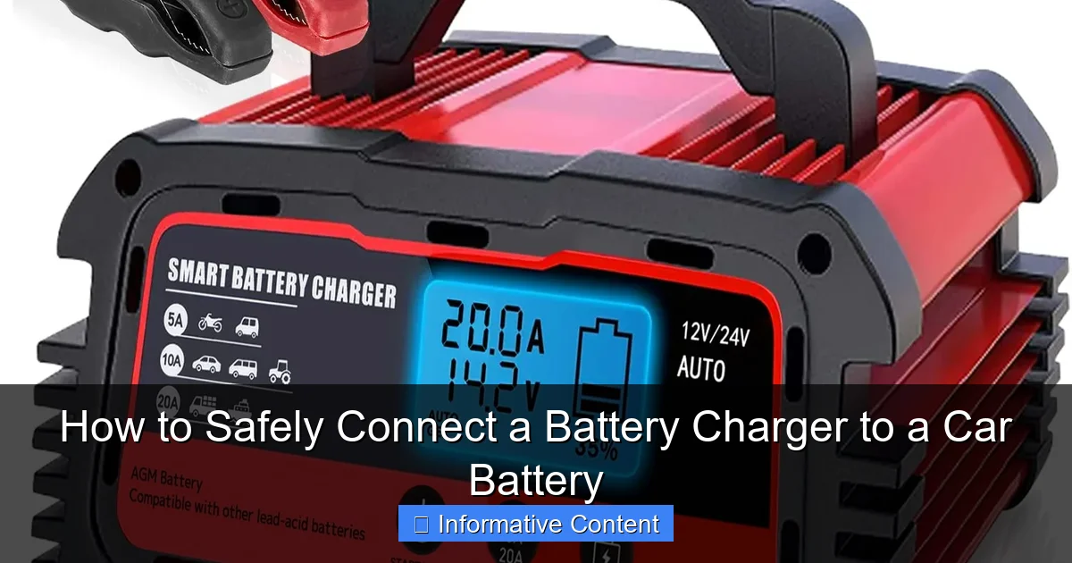 How to Safely Connect a Battery Charger to a Car Battery