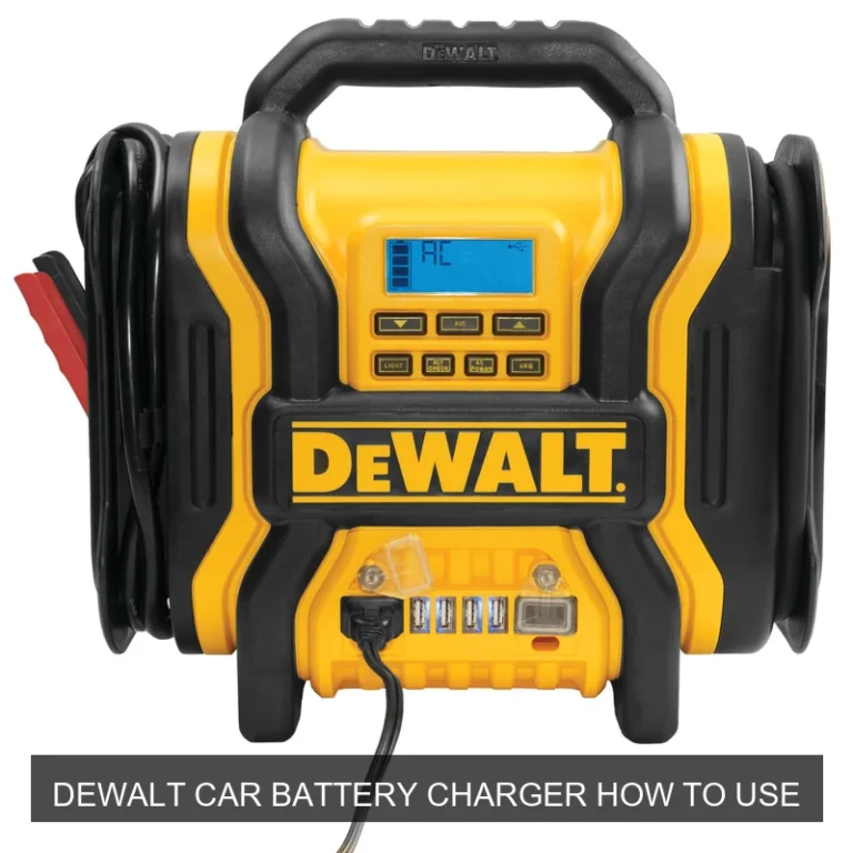 DeWalt Car Battery Charger How To Use