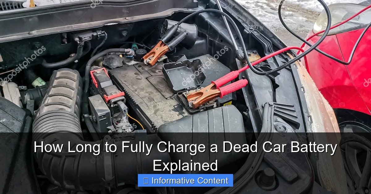 How Long to Fully Charge a Dead Car Battery Explained