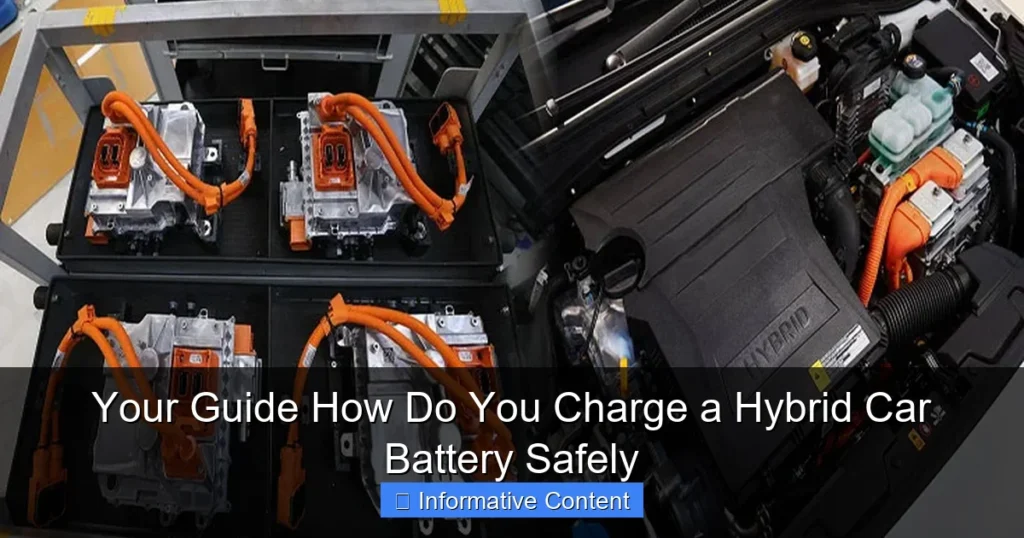 Your Guide How Do You Charge a Hybrid Car Battery Safely