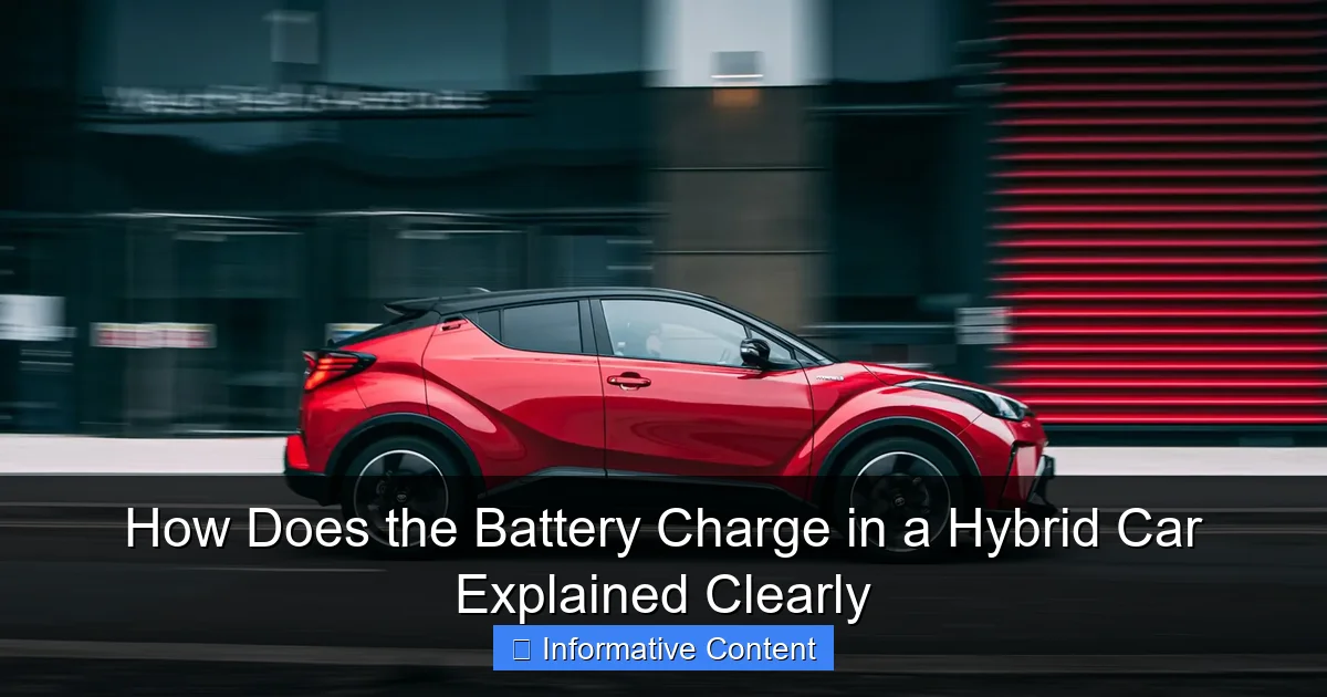 How Does the Battery Charge in a Hybrid Car Explained Clearly