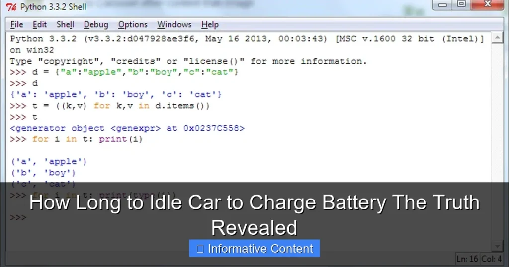 How Long to Idle Car to Charge Battery The Truth Revealed