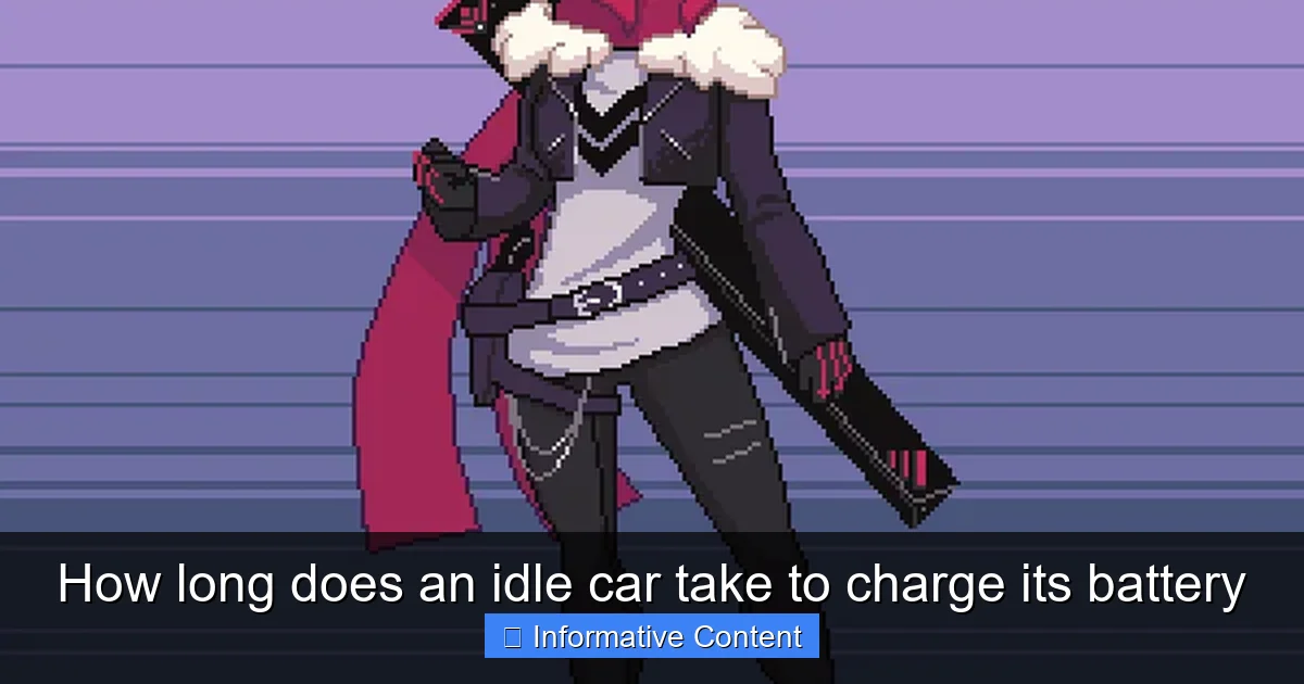 How long does an idle car take to charge its battery