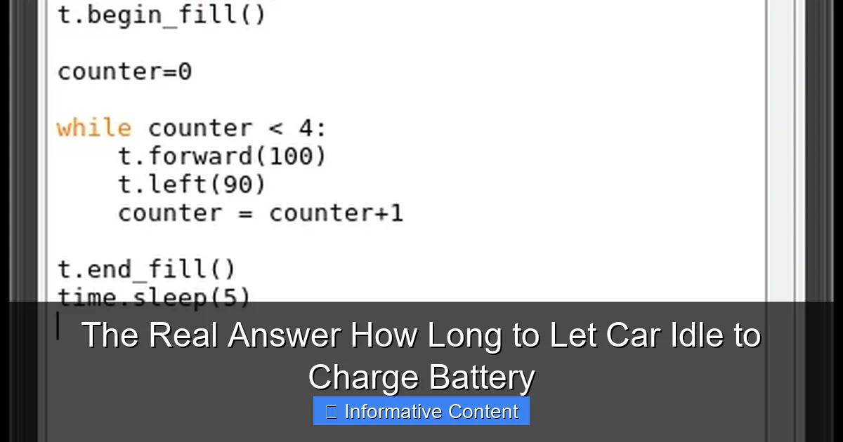 The Real Answer How Long to Let Car Idle to Charge Battery