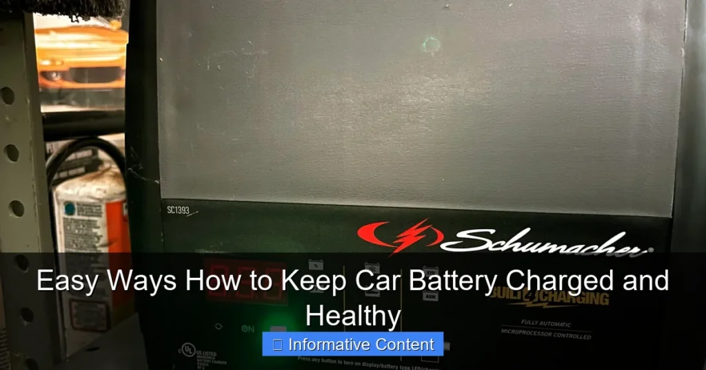 Easy Ways How to Keep Car Battery Charged and Healthy