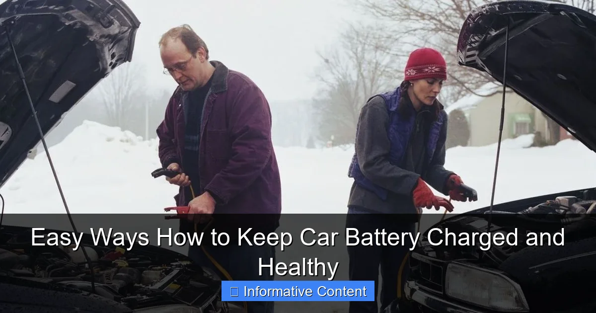 Easy Ways How to Keep Car Battery Charged and Healthy