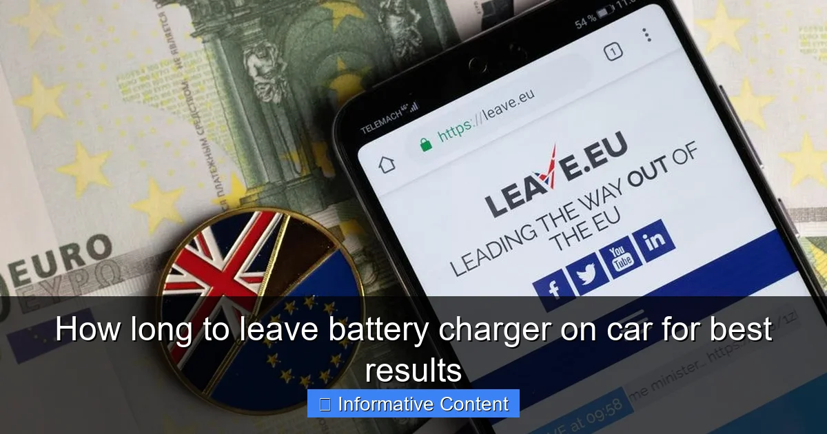 How long to leave battery charger on car for best results