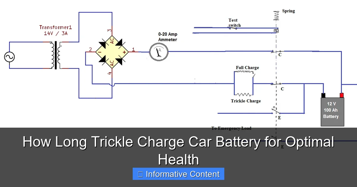 How Long Trickle Charge Car Battery for Optimal Health