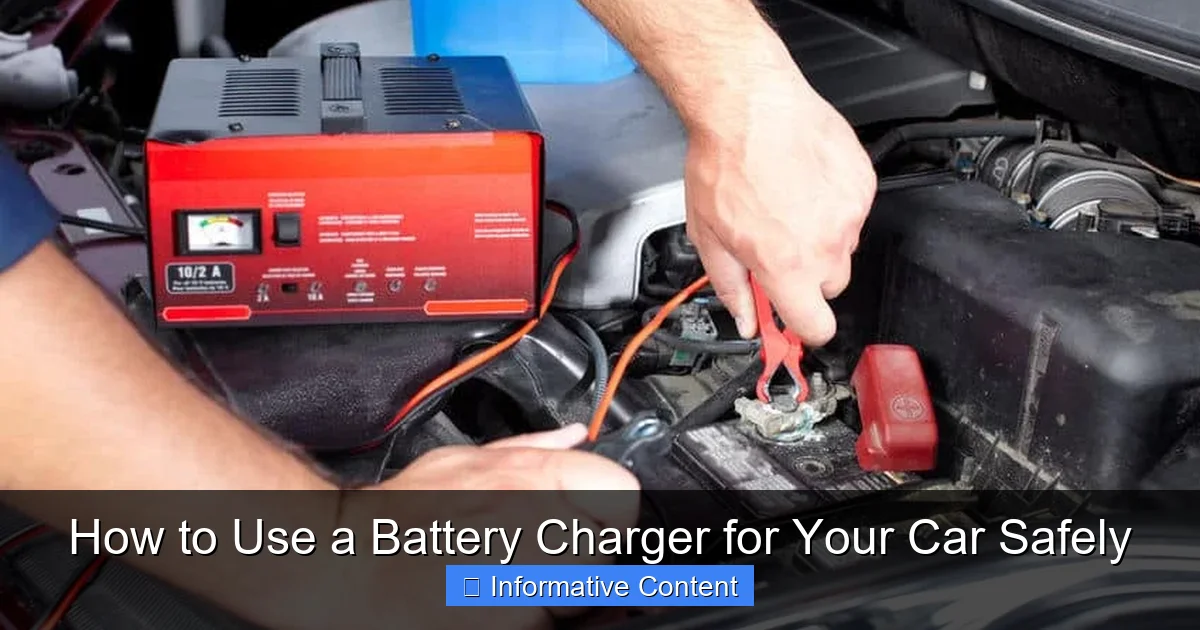 How to Use a Battery Charger for Your Car Safely