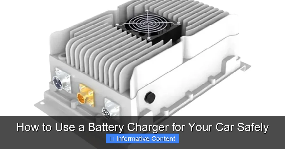 How to Use a Battery Charger for Your Car Safely