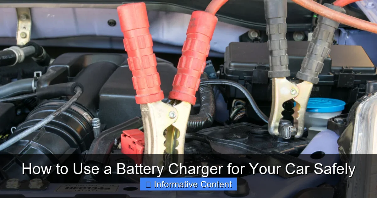 How to Use a Battery Charger for Your Car Safely