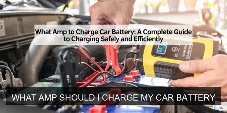 What Amp Should I Charge My Car Battery