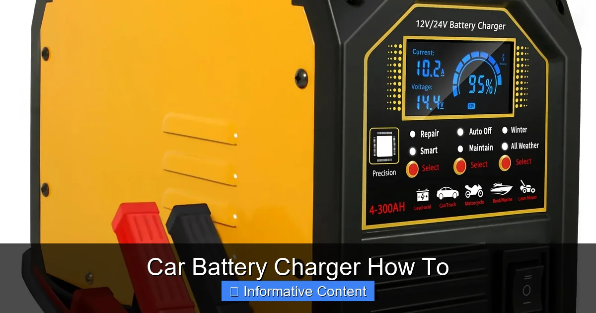 Car Battery Charger How To