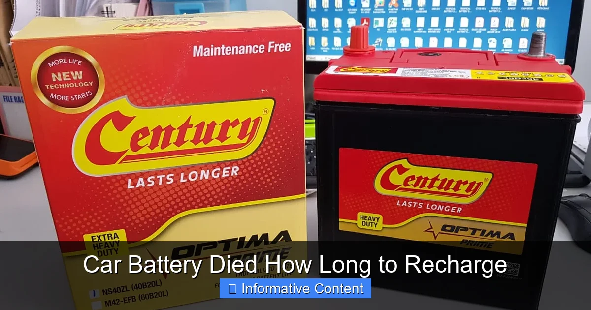 Car Battery Died How Long to Recharge