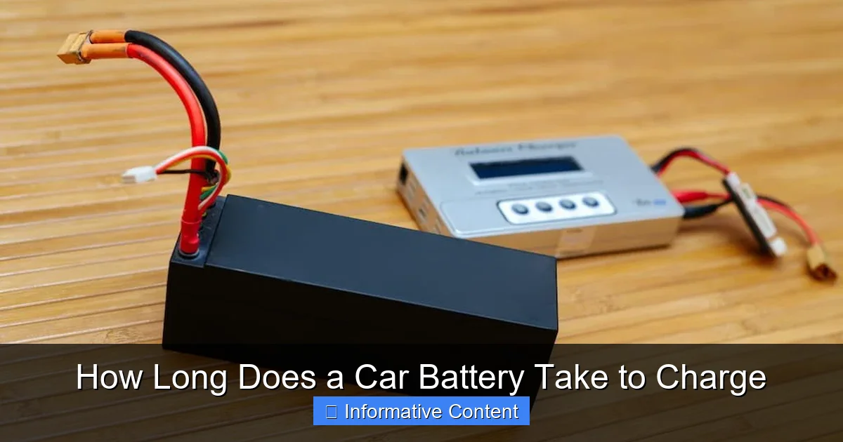 How Long Does a Car Battery Take to Charge