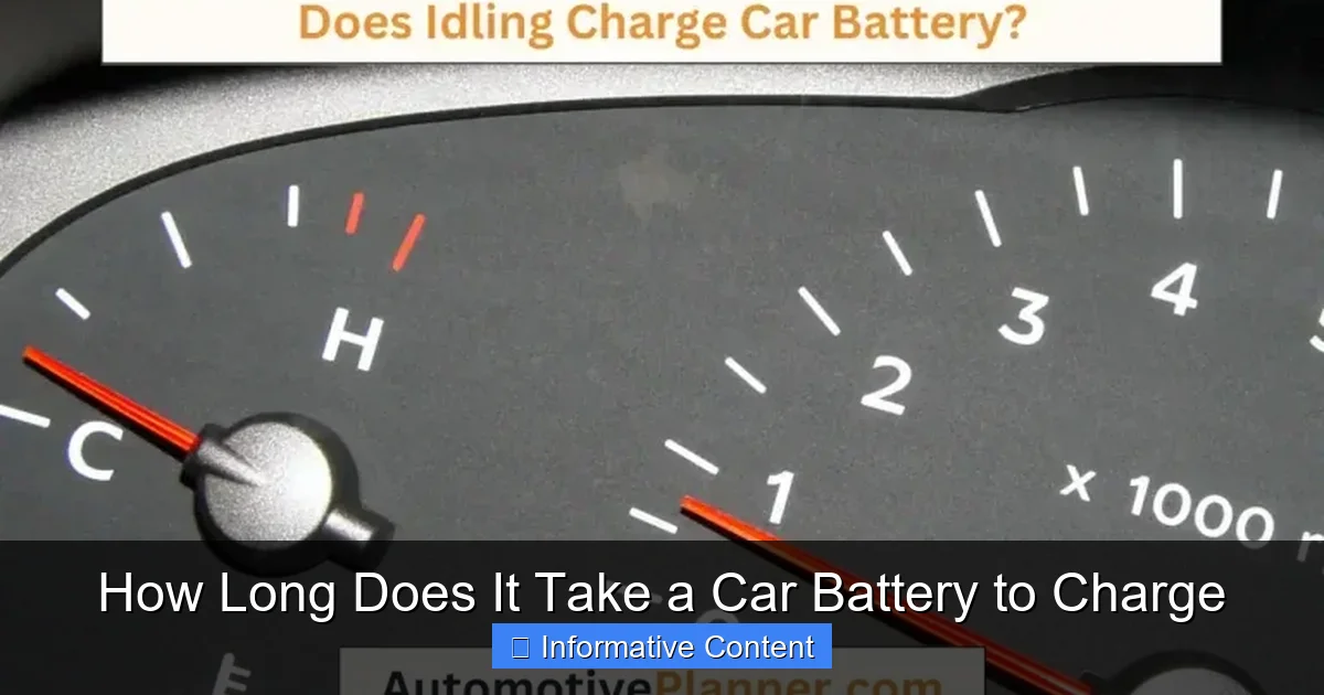 How Long Does It Take a Car Battery to Charge