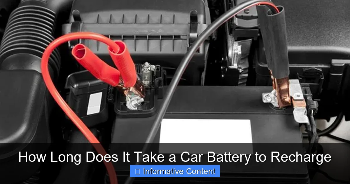 How Long Does It Take a Car Battery to Recharge
