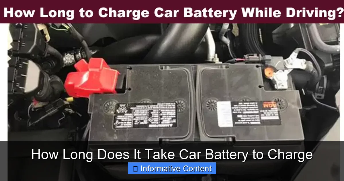 How Long Does It Take Car Battery to Charge