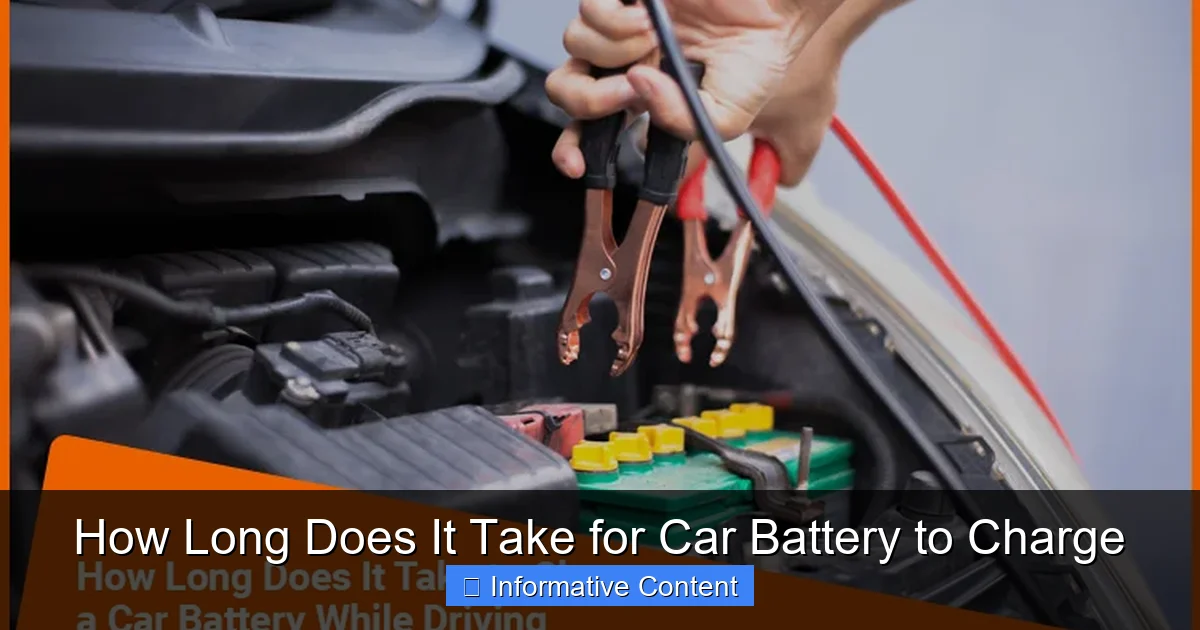 How Long Does It Take for Car Battery to Charge