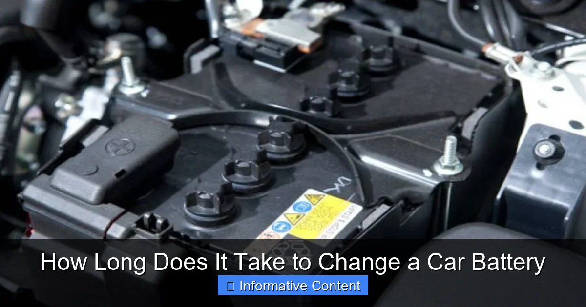 How Long Does It Take to Change a Car Battery