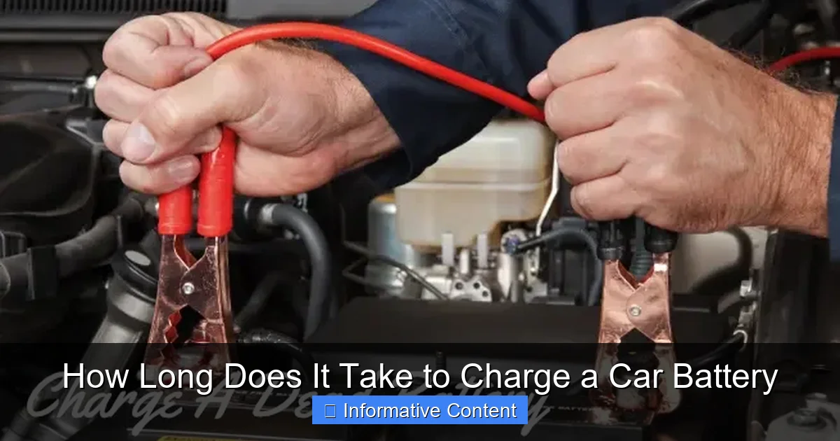 How Long Does It Take to Charge a Car Battery