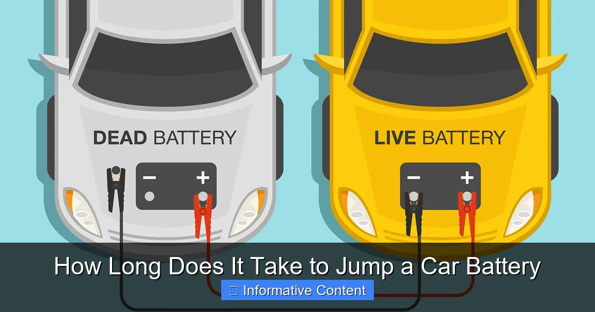 How Long Does It Take to Jump a Car Battery