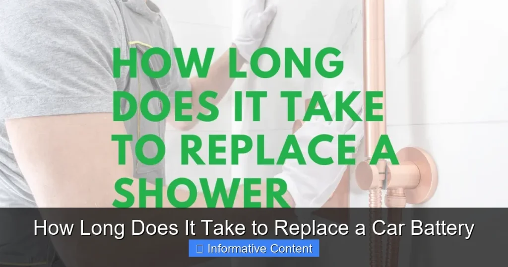 How Long Does It Take to Replace a Car Battery