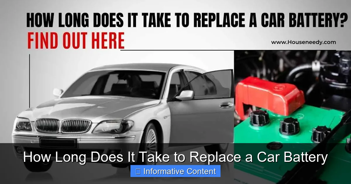 How Long Does It Take to Replace a Car Battery