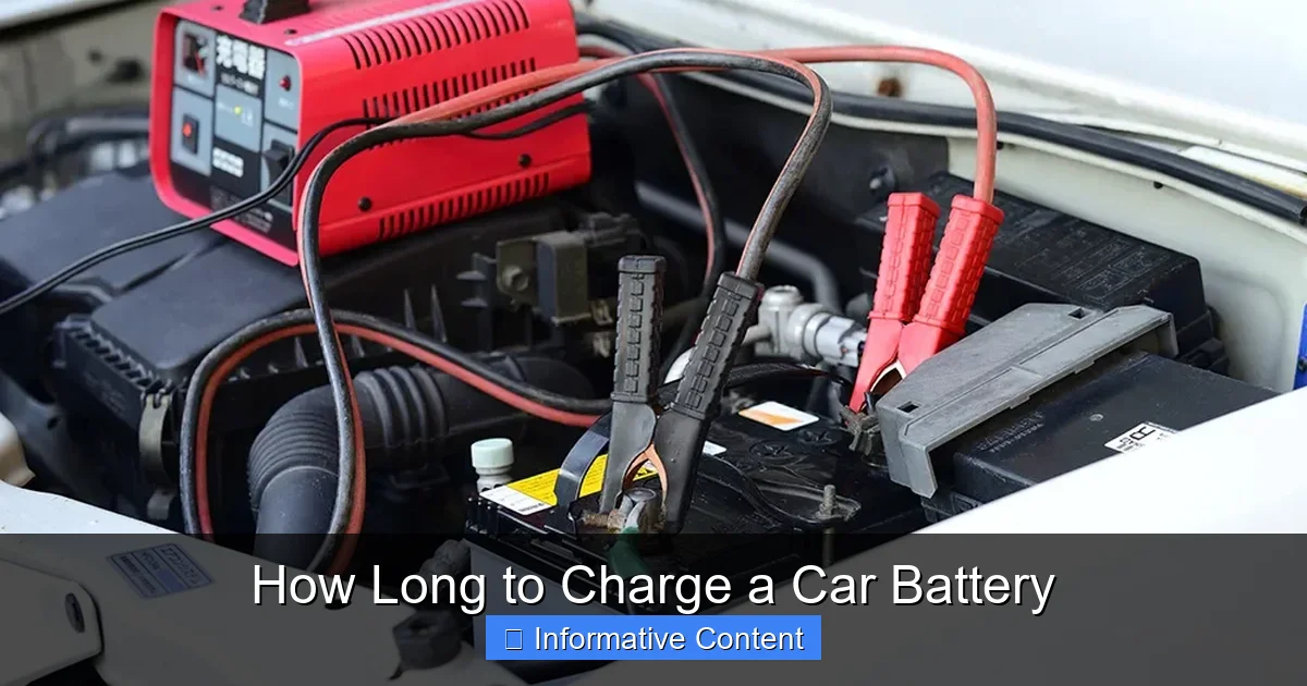 How Long to Charge a Car Battery