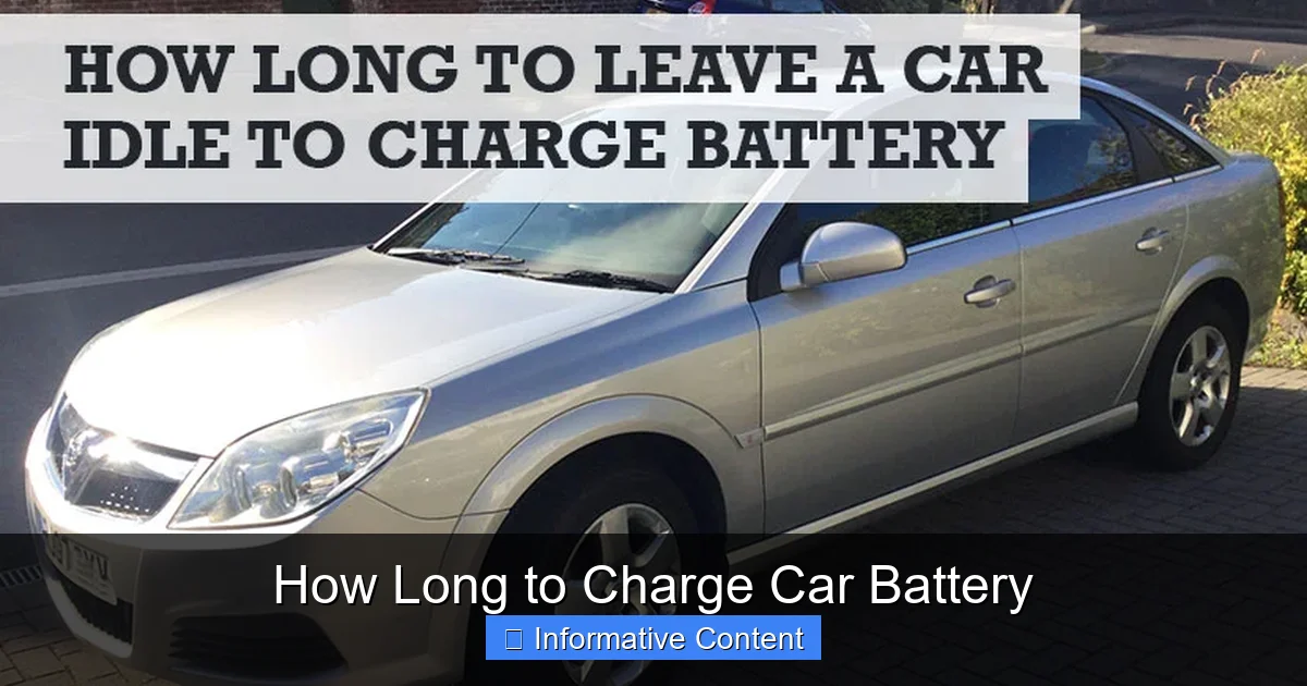 How Long to Charge Car Battery