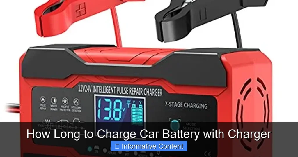 How Long to Charge Car Battery with Charger