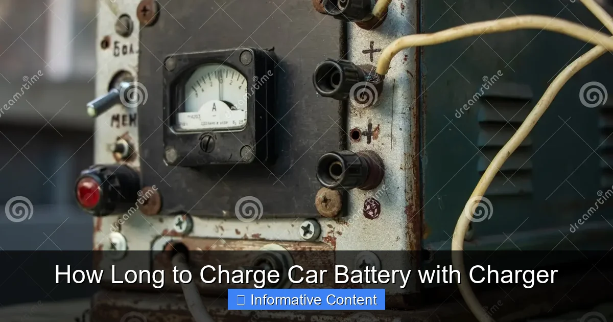 How Long to Charge Car Battery with Charger