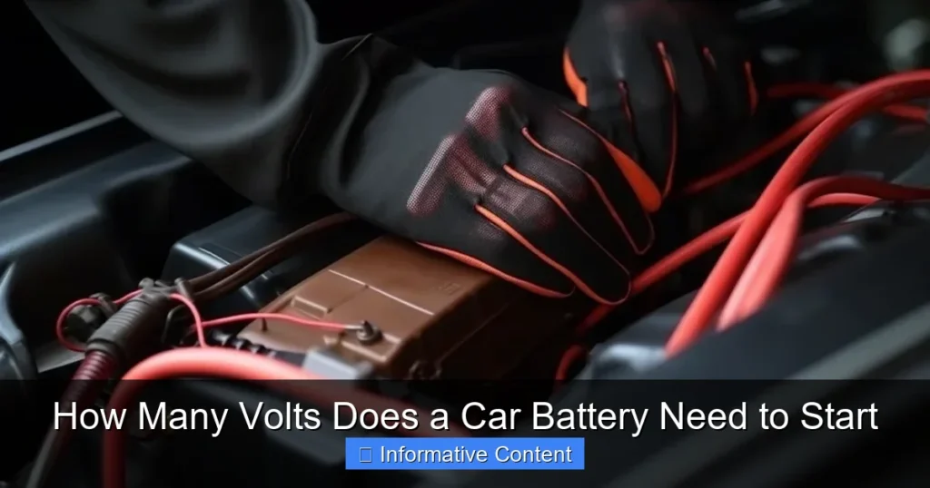 How Many Volts Does a Car Battery Need to Start