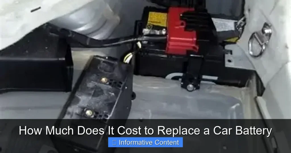 How Much Does It Cost to Replace a Car Battery