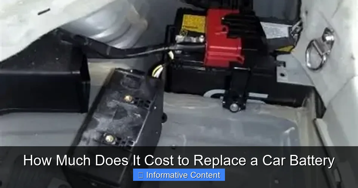 How Much Does It Cost to Replace a Car Battery