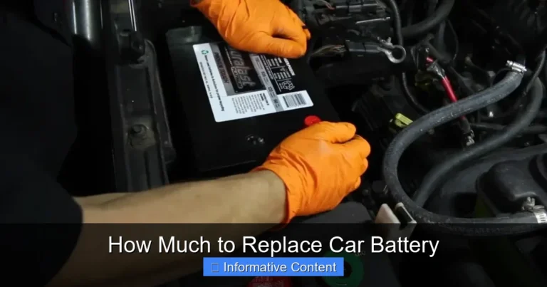 How Much to Replace Car Battery