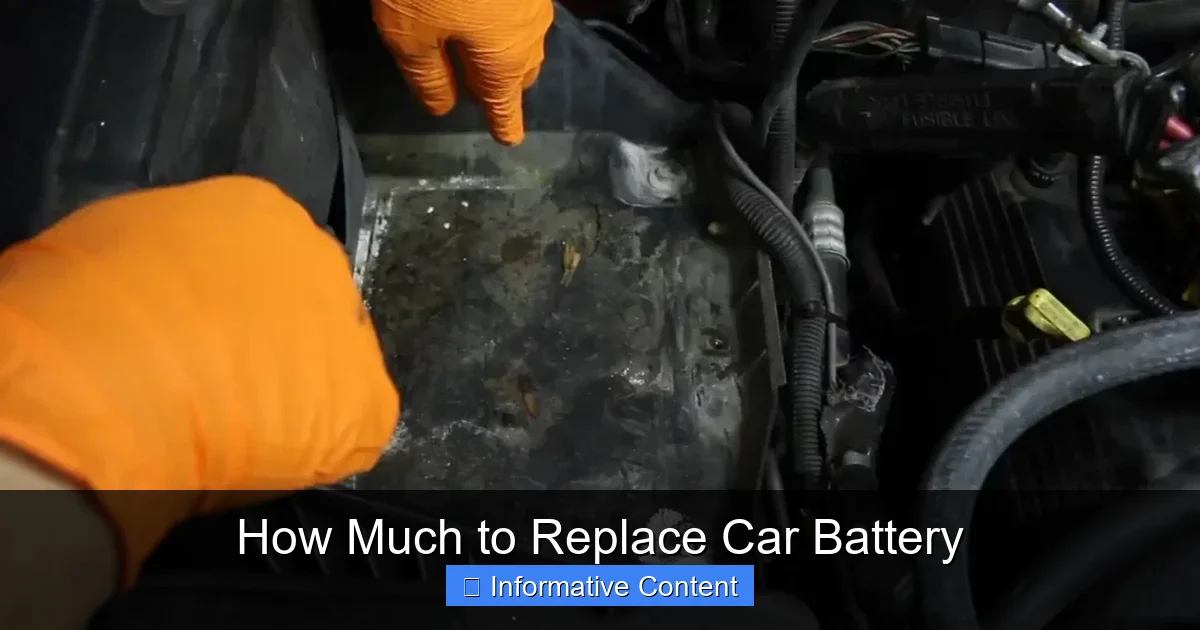 How Much to Replace Car Battery
